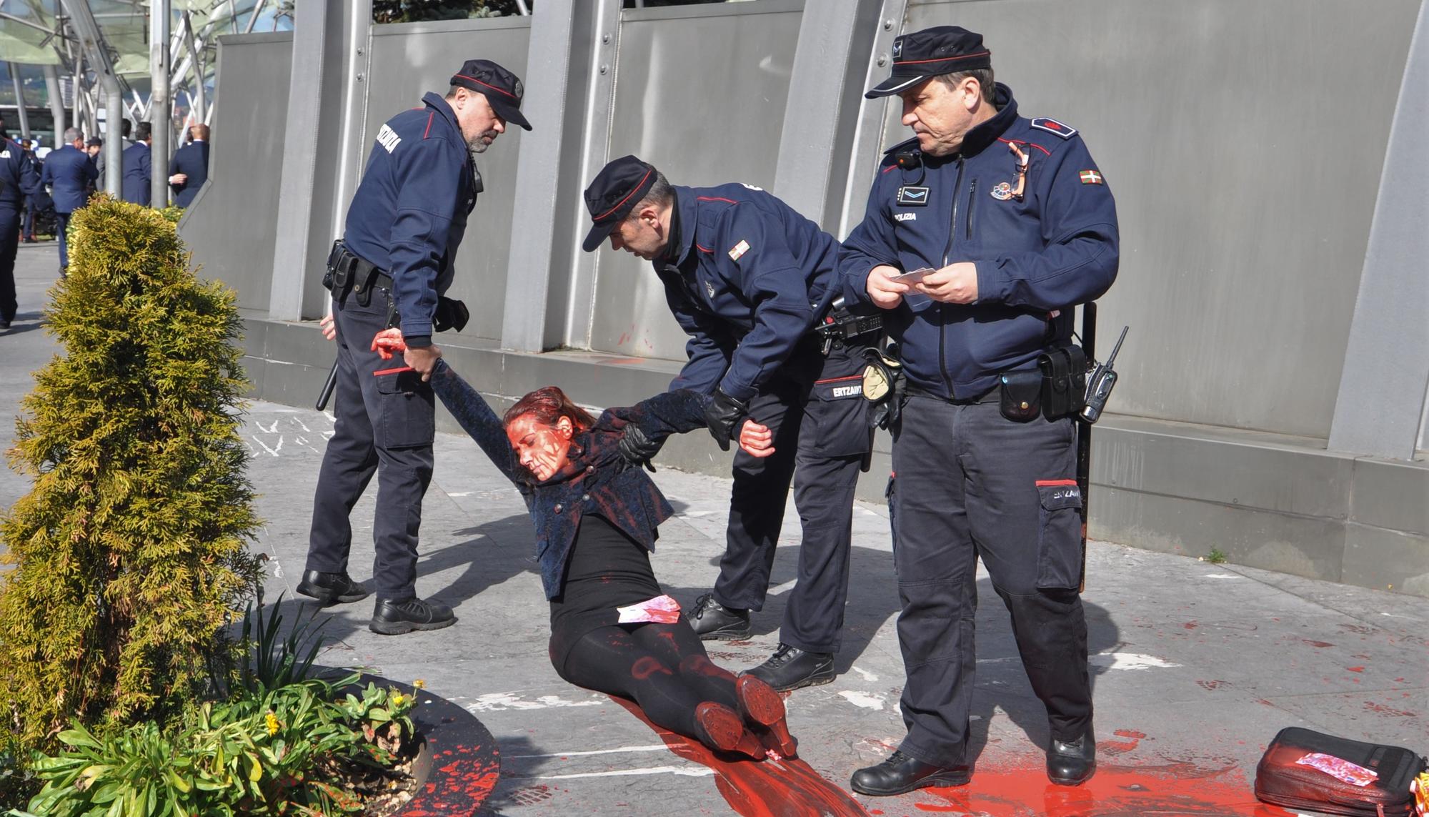 Protesta acción contra BBVA 2019